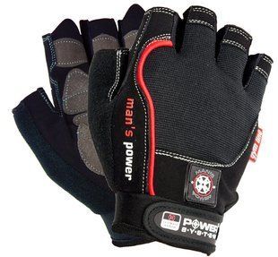 Рукавички для фітнесу Power System PS-2580 Man&rsquo;s Power Black M PS-2580_M_Black фото