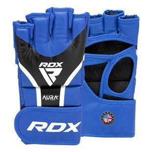 Рукавиці для ММА RDX AURA PLUS T-17 Blue/Black S GGR-T17UB-S+ фото
