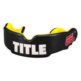 Капа TITLE Boxing Gel Victory 2.0 доросла (вік 11+) Black/Yellow GSMP3V2 BK/YE фото